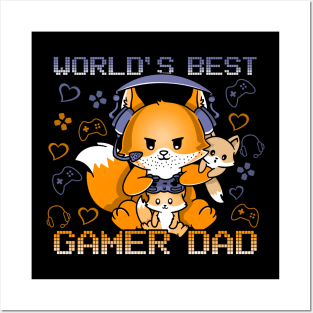 Best Gamer Dad Father's Day Video Gamer Posters and Art